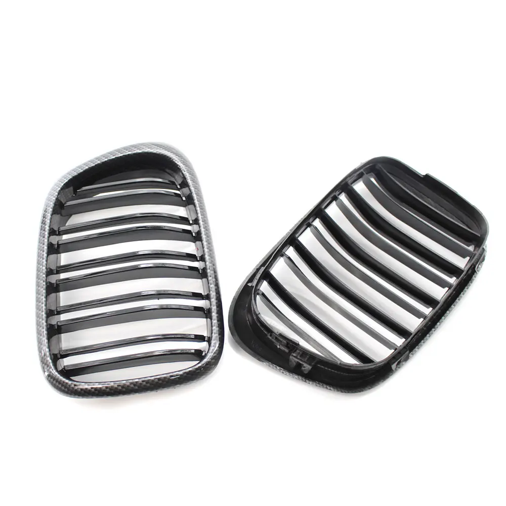 2pcs Style Car Front Black Wide Kidney Grille Grill for BMW E39 M5 series 1997 1998 1999 2000 2001 2002 2003 520i 525 530