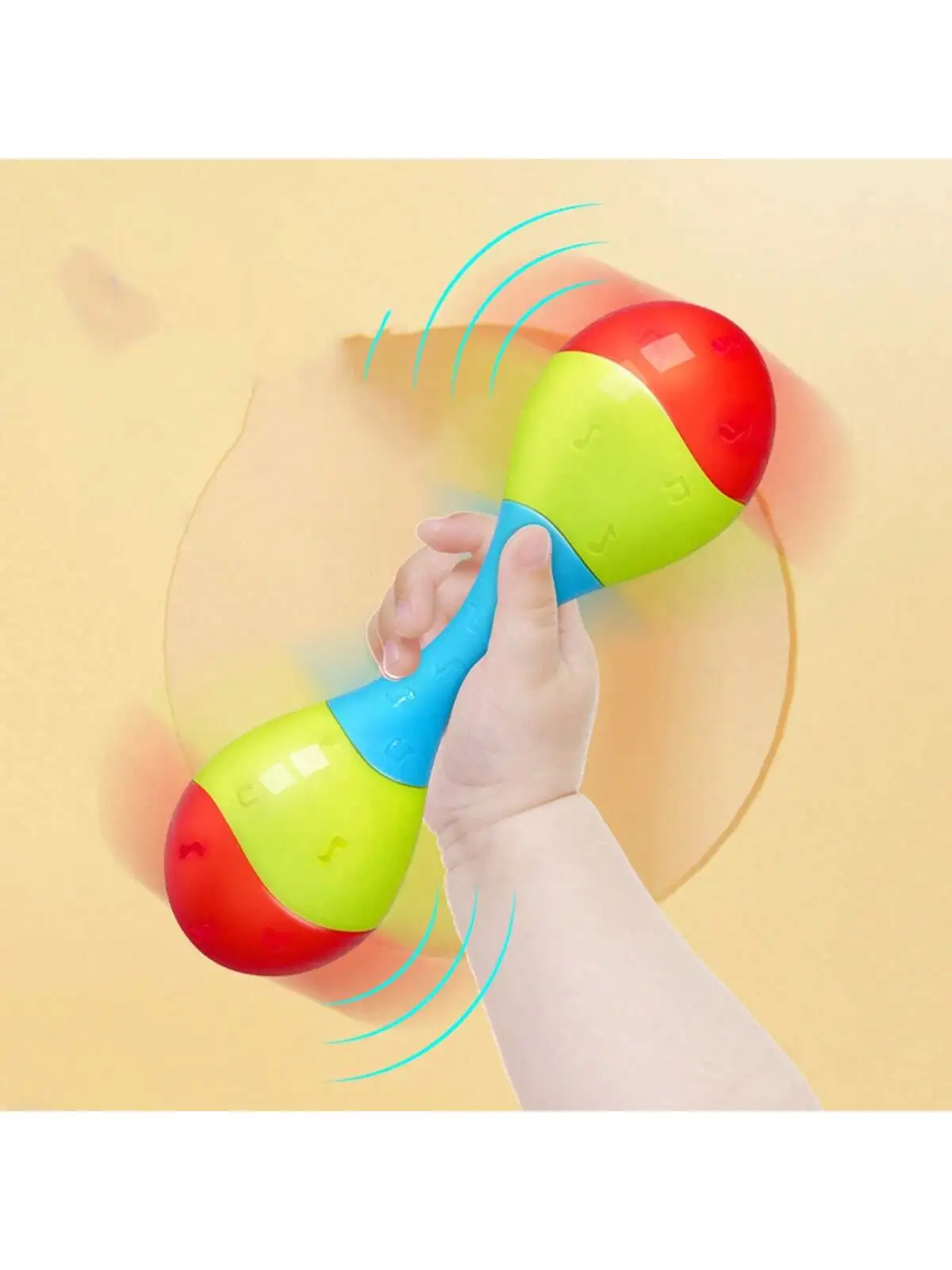 1pc random color Children Kid Percussion Toy Baby Rattle Maraca Rattles Sand Hammer Toy Plastic Sand Hammer Kids Musical Toy