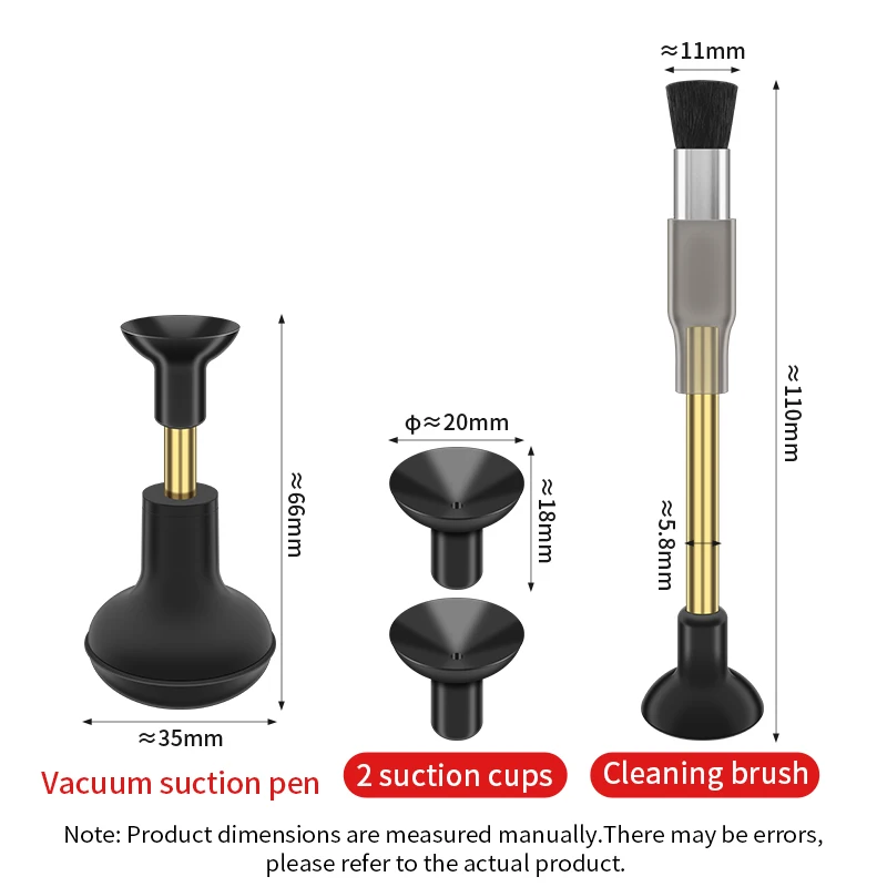 LUXIANZI Anti-static Vacuum Suction Pen Kit with , IC SMD Chip Pick Up Tool ,Tweezers for Phone Circuit Board Welding Repair