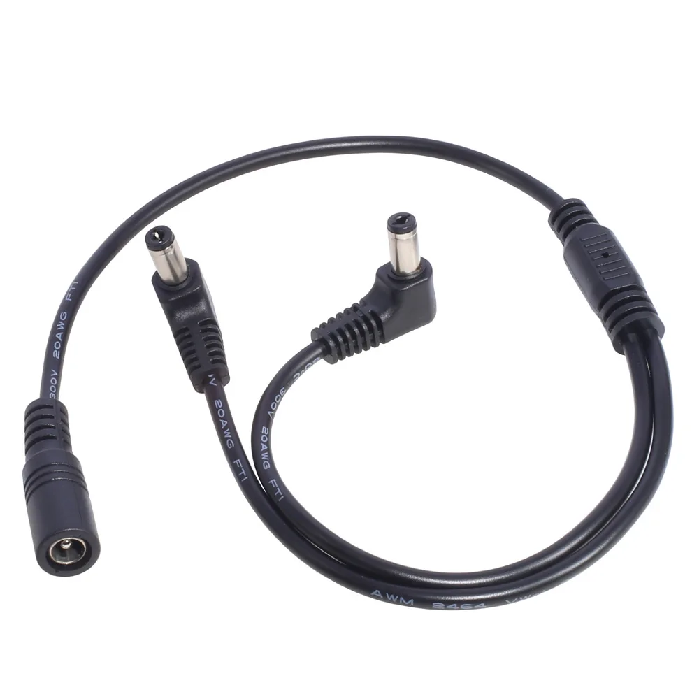 Bent 5521 One female to double male adapter cable 5.5 * 2.1 One in two monitoring power distribution wiring 50cm