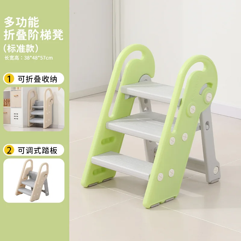 

Baby Hand Washing Ladder Foldable Children's Staircase Steps for Washing Face Foot Pedals for Height Increase Baby Washbasin