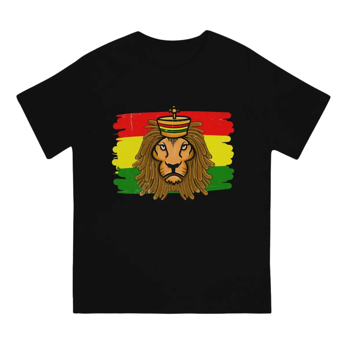 Jamaica Lion TShirt Reggae  Idea Rasta Classic Polyester T Shirt Homme Men Clothes New Design Trendy