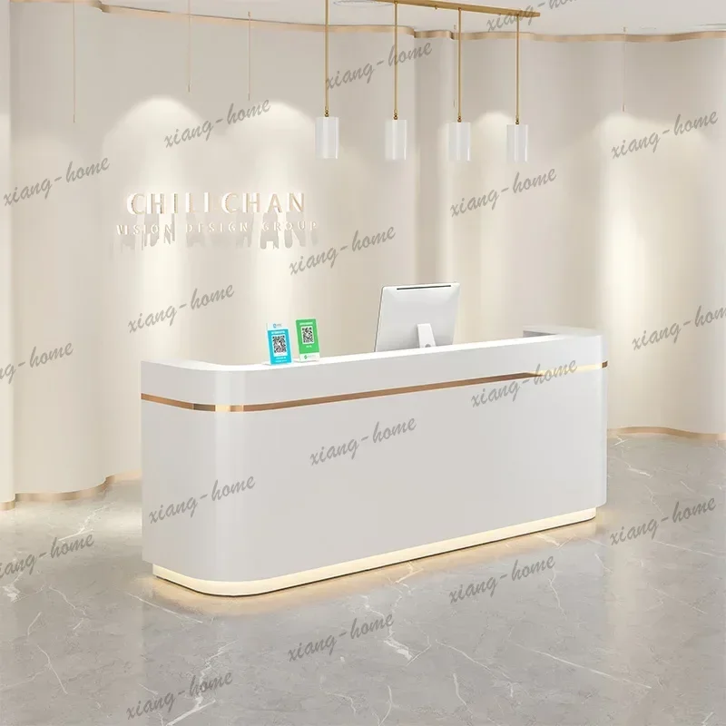 FG Promotion Display Reception Desks Stands Business High-end Counter Reception Desks Quality Counter Schreibtisch Office Furnit