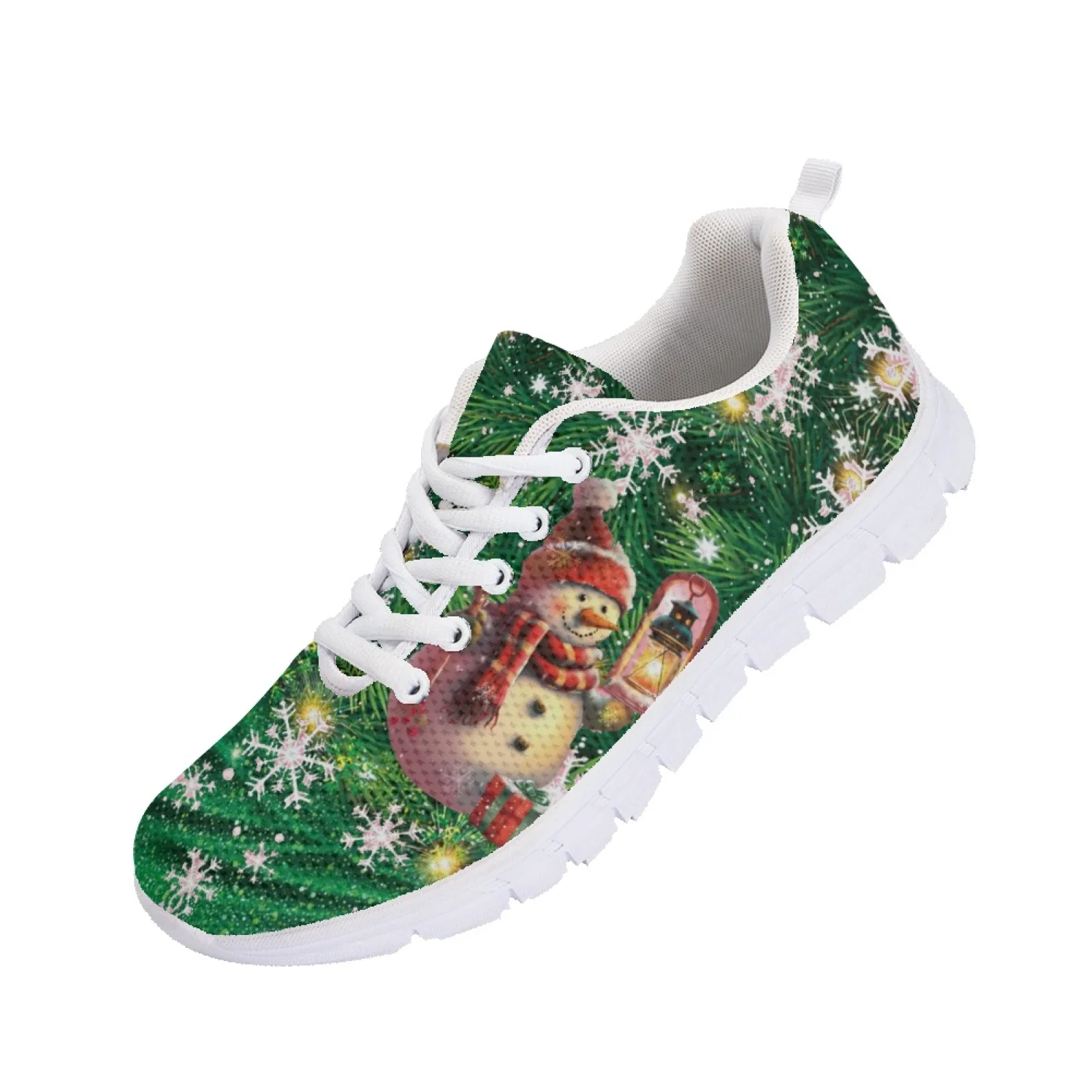 Belidome-Chaussures de Noël à lacets pour femmes, baskets athlétiques, baskets de course, chaussures de tennis de sport légères, chaussures compensées respirantes, salle de sport