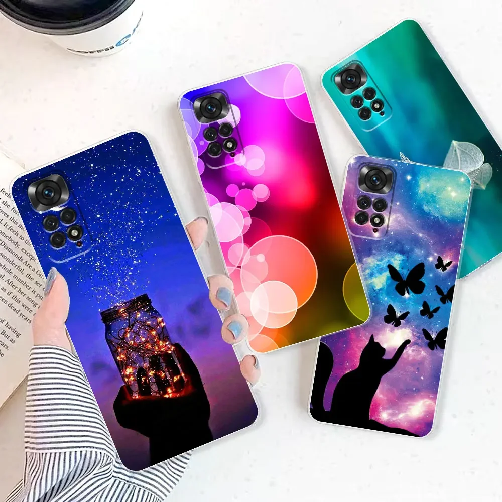 For Xiaomi Redmi Note 11 Cases Redmi Note 11s Cover Soft TPU Silicone Back Cover For Redmi Note 11 Pro 4G 5G Case Clear Fundas