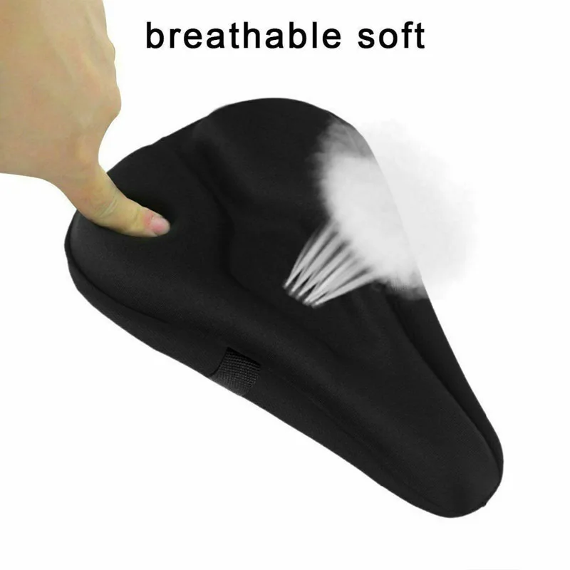 3D Soft Thickened Bicycle Seat Breathable Bicycle Saddle Seat Cover Comfortable Foam Seat Mountain Bike Cycling Pad Cushion Cove