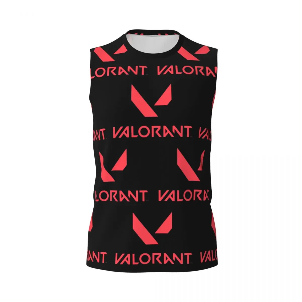 V-Valorant Riot Games Shooting Men Printed Sleeveless T-shirt Casual Hip Hop Street Style Beach Holiday Tank Tops