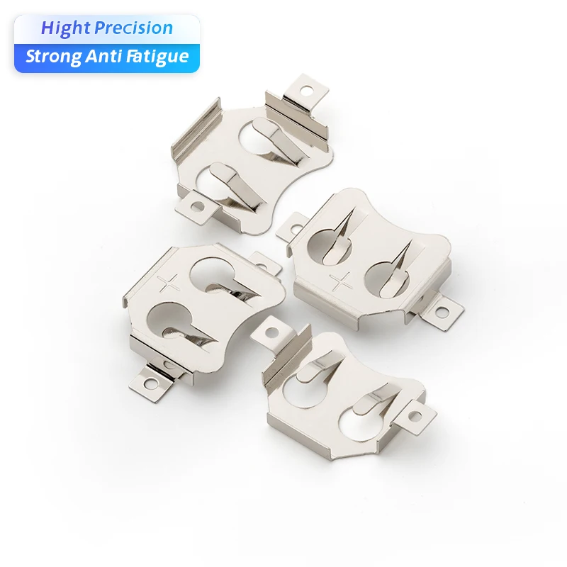 Retenedor de Celdas Tipo Moneda CR1225 Precious Stamping, Clip para Batería SMT SMD CR1220 CR1225, CCR-1200-NI