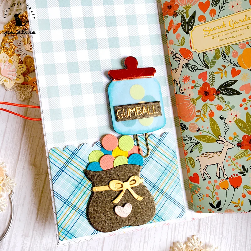Gumball Machine Hope Peace Candy Holder Metal Cutting Dies DIY Embossing Stencil Scrapbooking Paper Craft Greeting Card Making