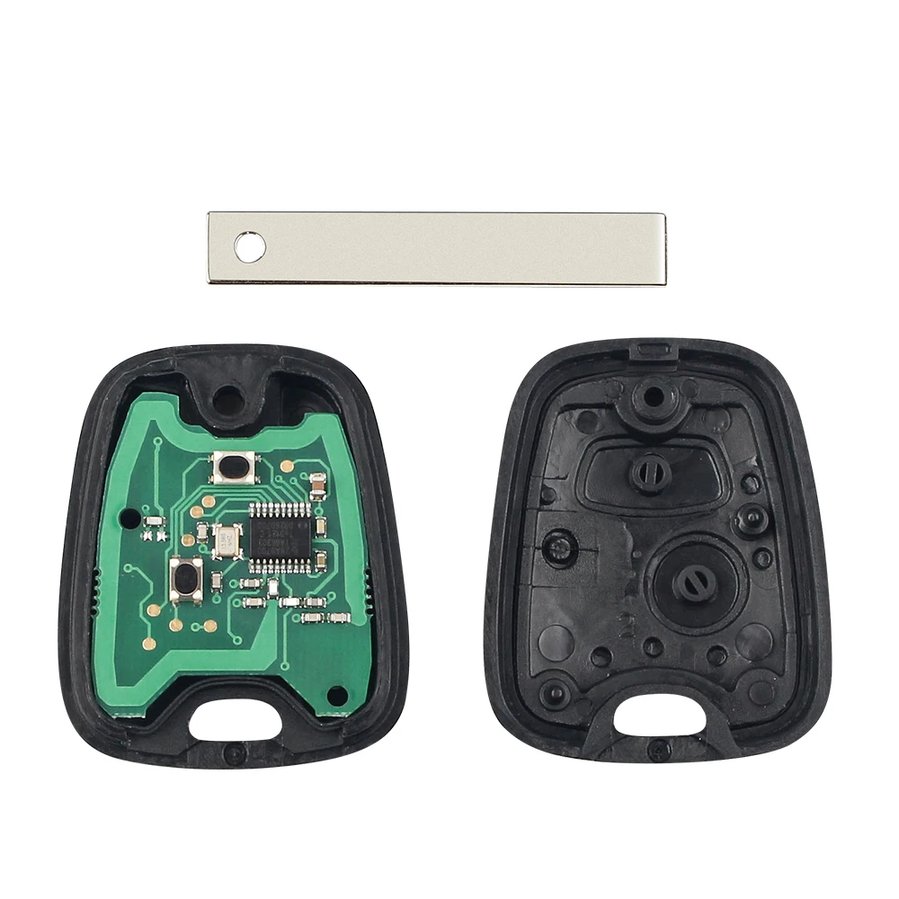 Dandkey-Transponder completo de chave remota, PCF7961 Chip, 2 botões, Peugeot 307, Citroen C1, C3, Keyless, 433MHz, HU83 Blade