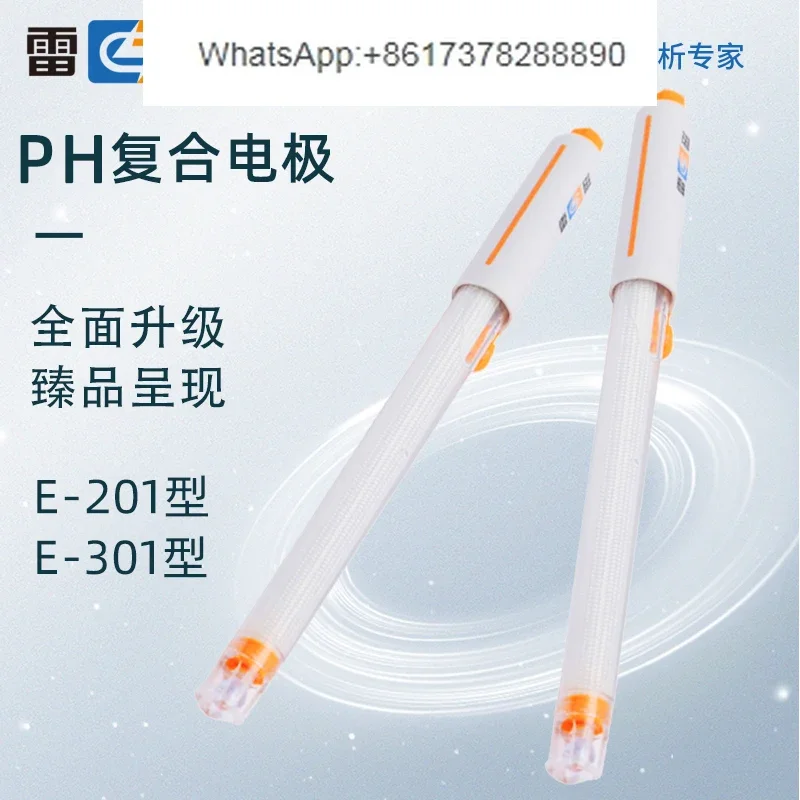 pH Composite Electrode E-201-C Laboratory Acidity Meter PH Meter Rechargeable Pole Probe E-301-F