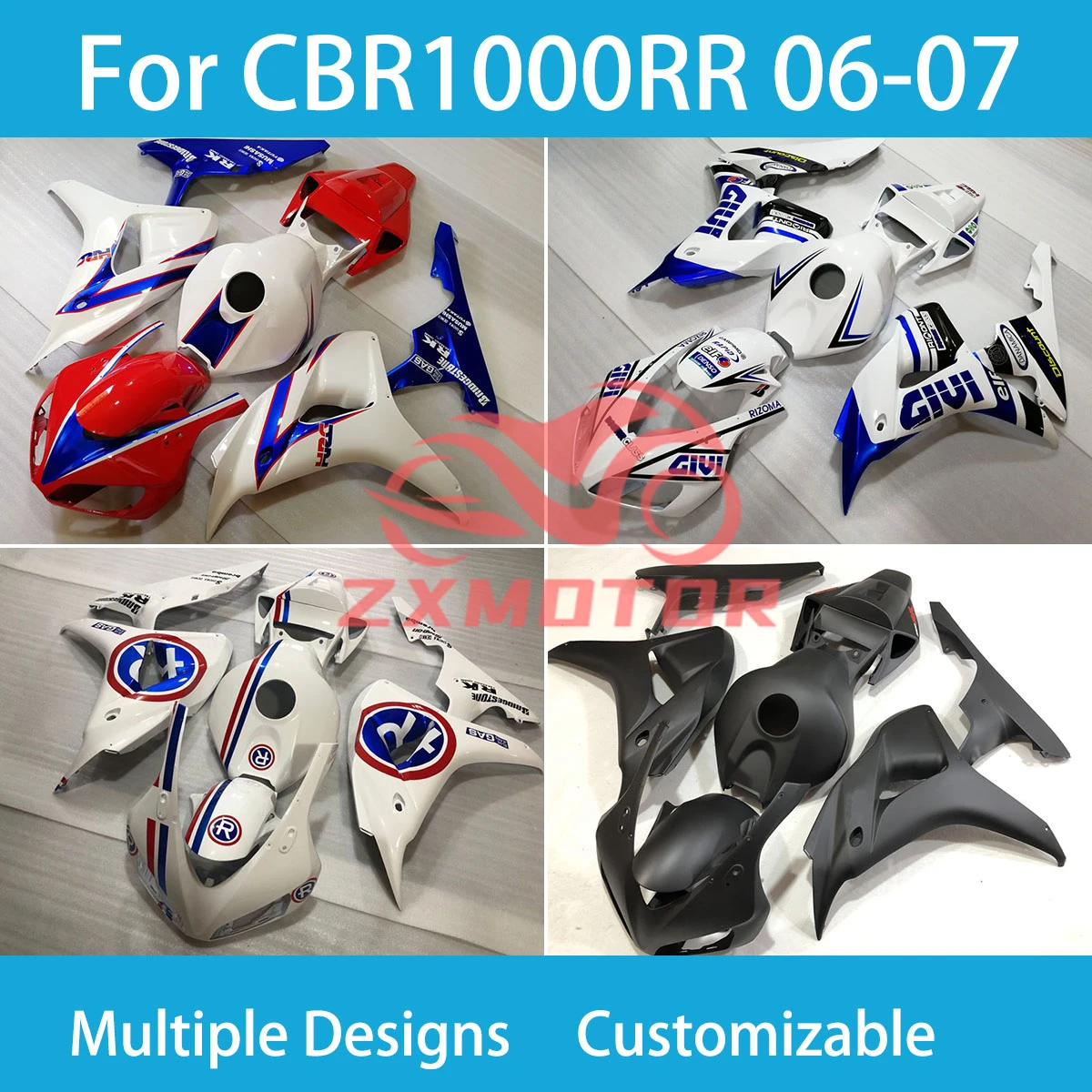 

Motorcycle Parts Fairings CBR 1000RR 06 07 Bodywork Set Fairing Kit for Honda CBR1000RR 2006 2007