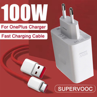 Original Oneplus 13 13R 100W SuperVOOC EU Charger Fast Charging Power Adapter USB C Cable For One Plus Ace5 Pro 3V Nord Ce 4Lite