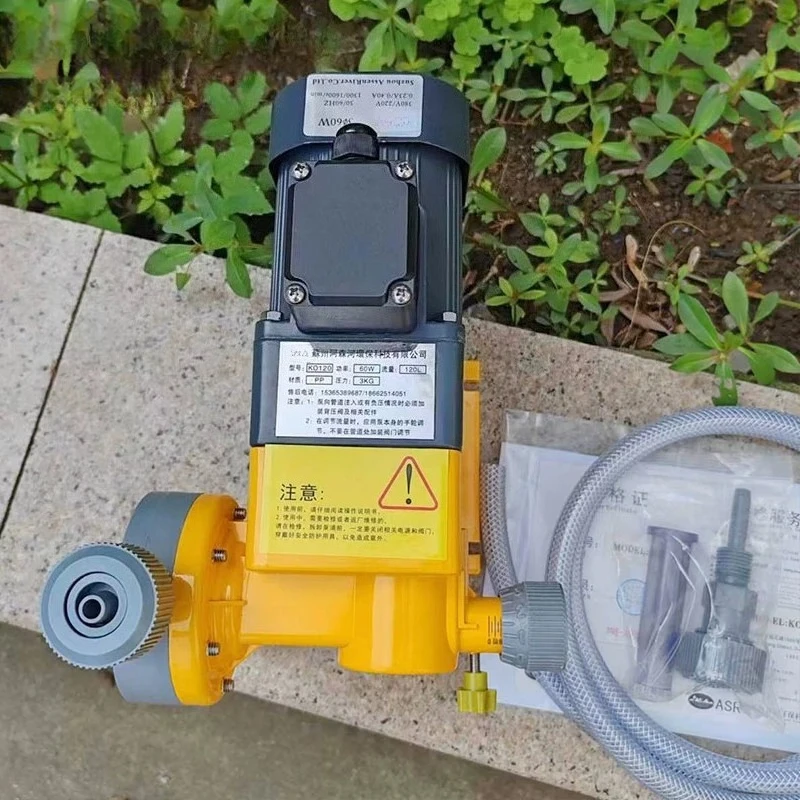 Mechanical Diaphragm Dosing Pump – 380V Small Chemical Injection Pump, Corrosion-Resistant Plastic Housing for Water Treatment