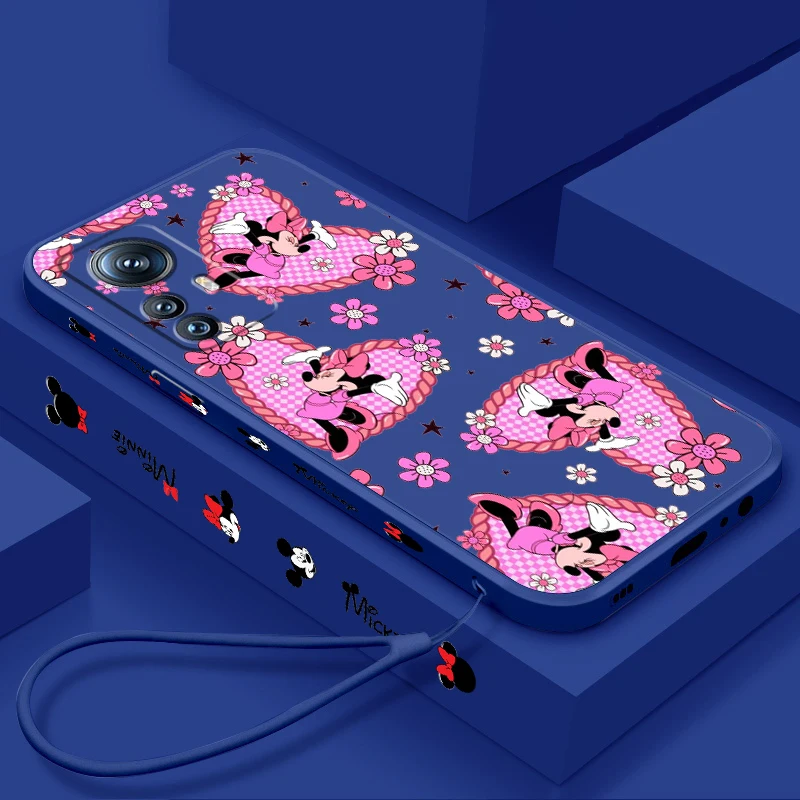 

Minnie Disney Cartoon Fashion Liquid Left Rope For Xiaomi Mi 14 13T 13 12T 12 11T 11i 11 A3 10T 10 9 Pro Lite Ultra 5G Soft