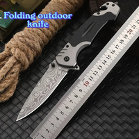 High hardness camping survival knife, stainless steel outdoor self-defense knife, multi-purpose men's travel hunting knife.