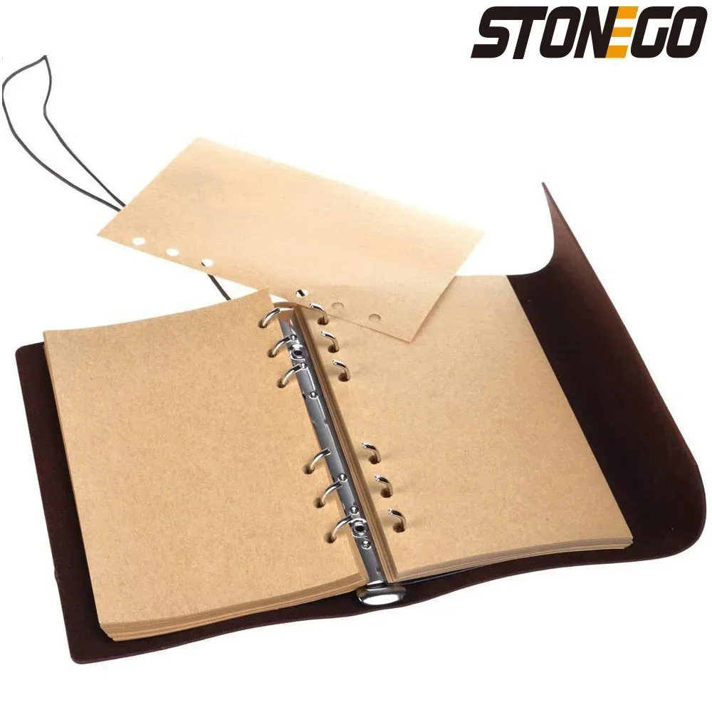 Vintage Antique Pirate Anchor A6 Spiral Notebook PU Leather Travel Journal Replaceable Stationery Gift - view 4