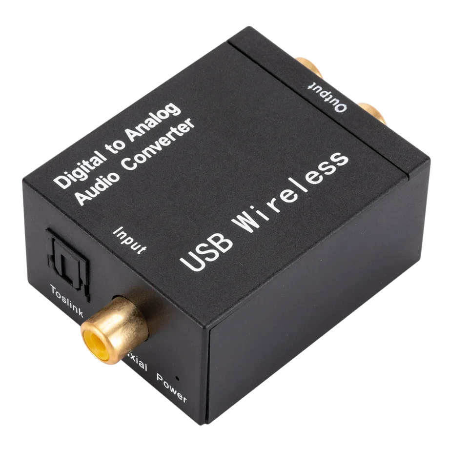 PzzPss Bluetooth Digital to Analog Audio Converter Adapter Amplifier Decoder Optical Fiber Coaxial Signal to Analog DAC Spdif
