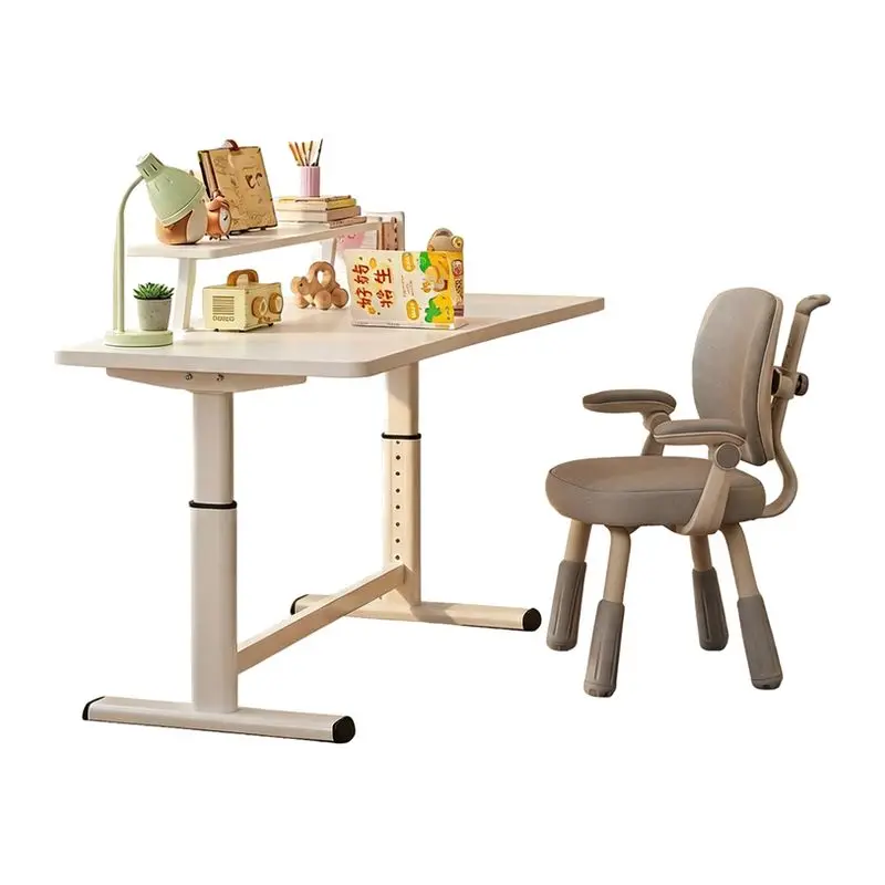 Hand Lifting Computer Desk E-sports Gaming Desk Children's Study Writing Table Home Bedroom