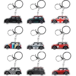 For Mini Cooper F55 F56 R55 R56 R60 Car Styling Keychain Creative Key Ring Cute Car Decoration Accessories Trinket Gift Keyrings