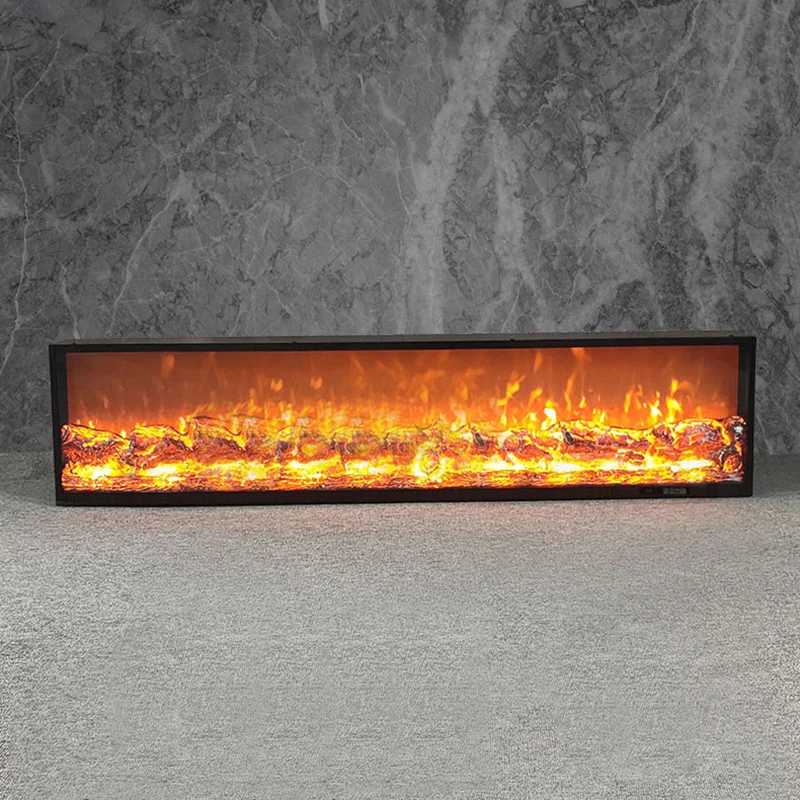High Quality Fireplace Adjustable Colors Wall Mounted Modern Style Fireplace With Remote and Touch Screen Timer Logs Fireplace