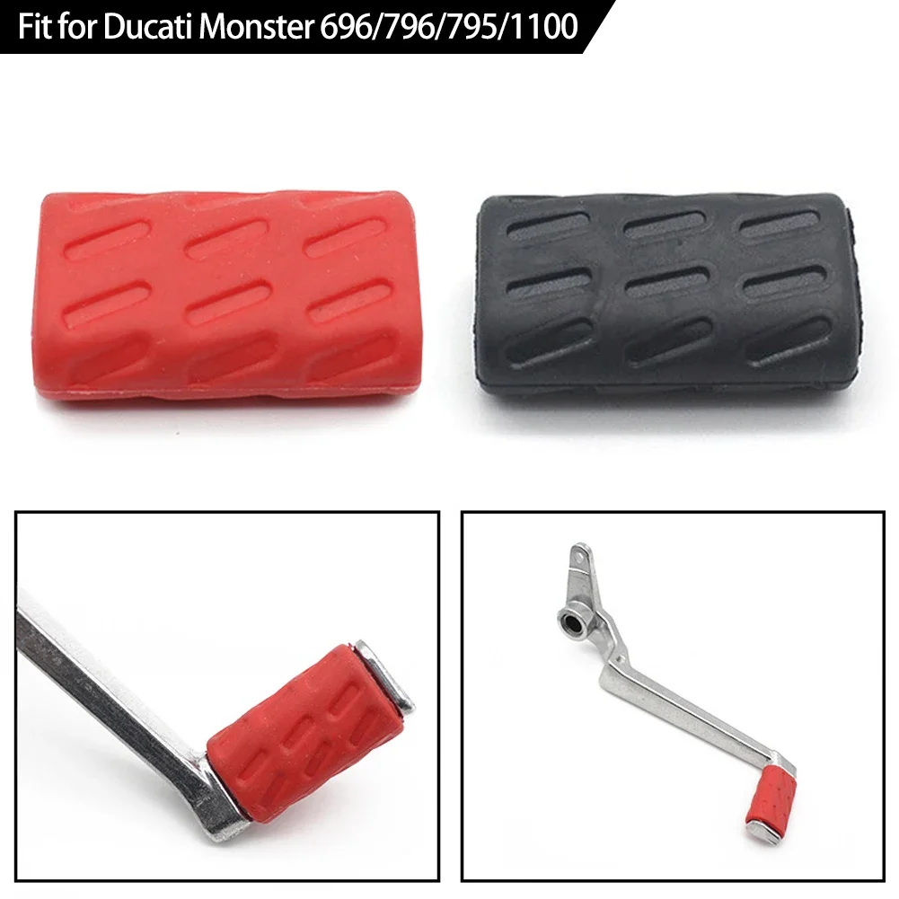 Motorcycl Foot-operated Gear Shift Lever Rubber Tip Pedal Pad Replacement Fit for Ducati Monster 696/796/795/1100