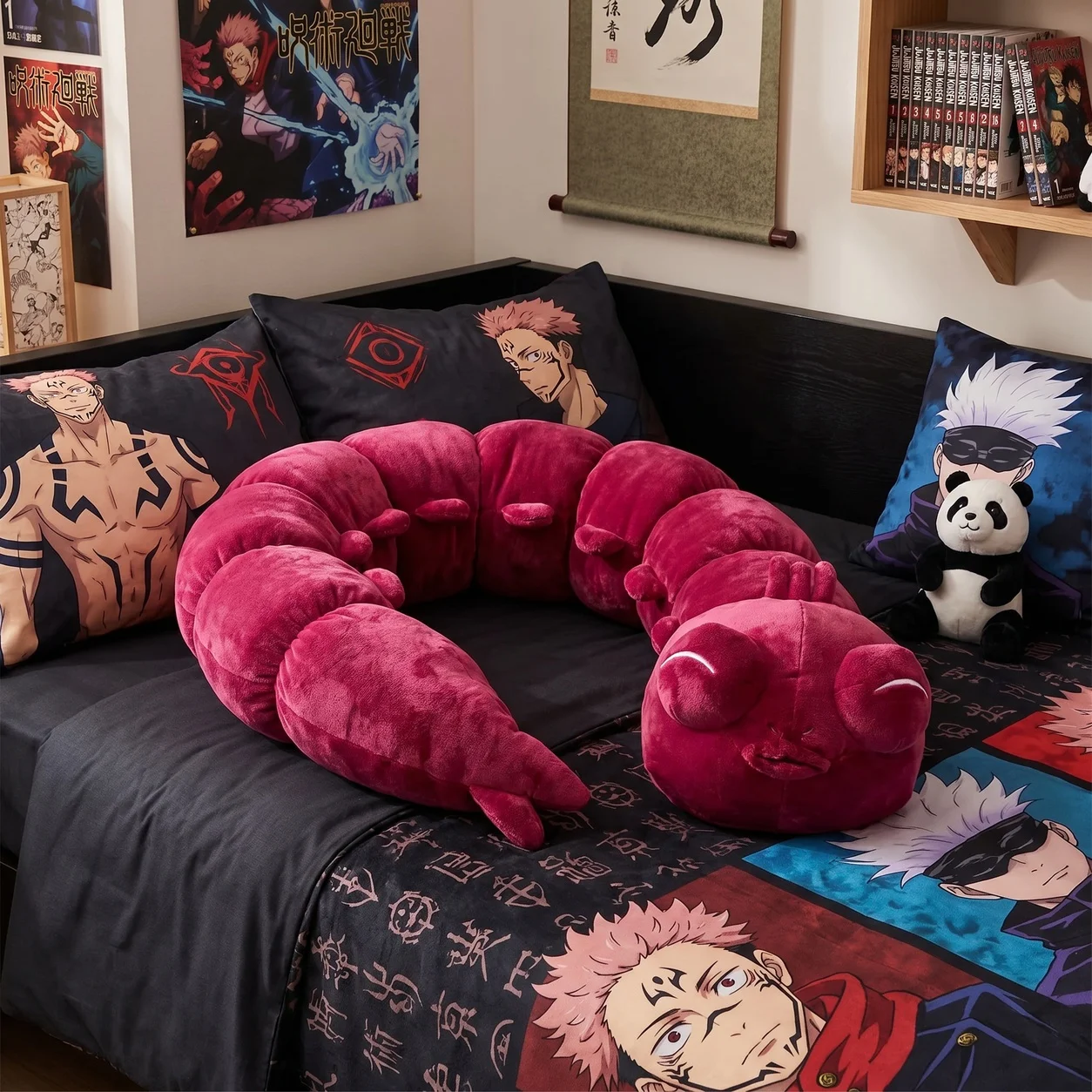 43/51Inch Jujutsu Kaisen Fushiguro Toji Plush Body Pillow Anime Stuffed Cushion Sofa Back Pillow Cosplay Room Decor Gift Pillow