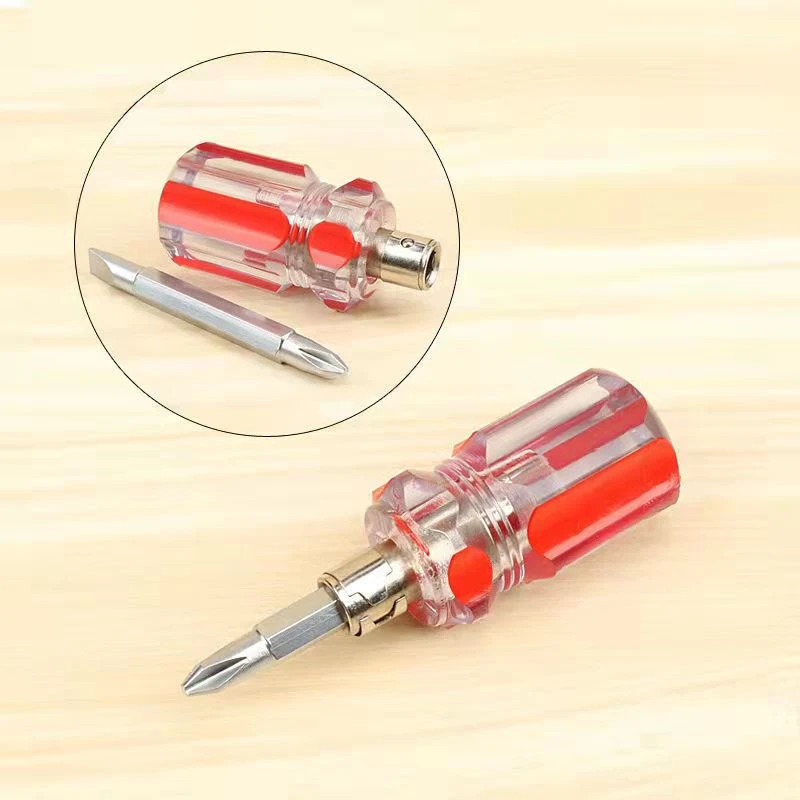 1Pcs Screwdriver Kit Set Mini Small Portable Radish Head Screw Driver Slotted Phillips Repair Hand Hardware Tools Dual Purpose