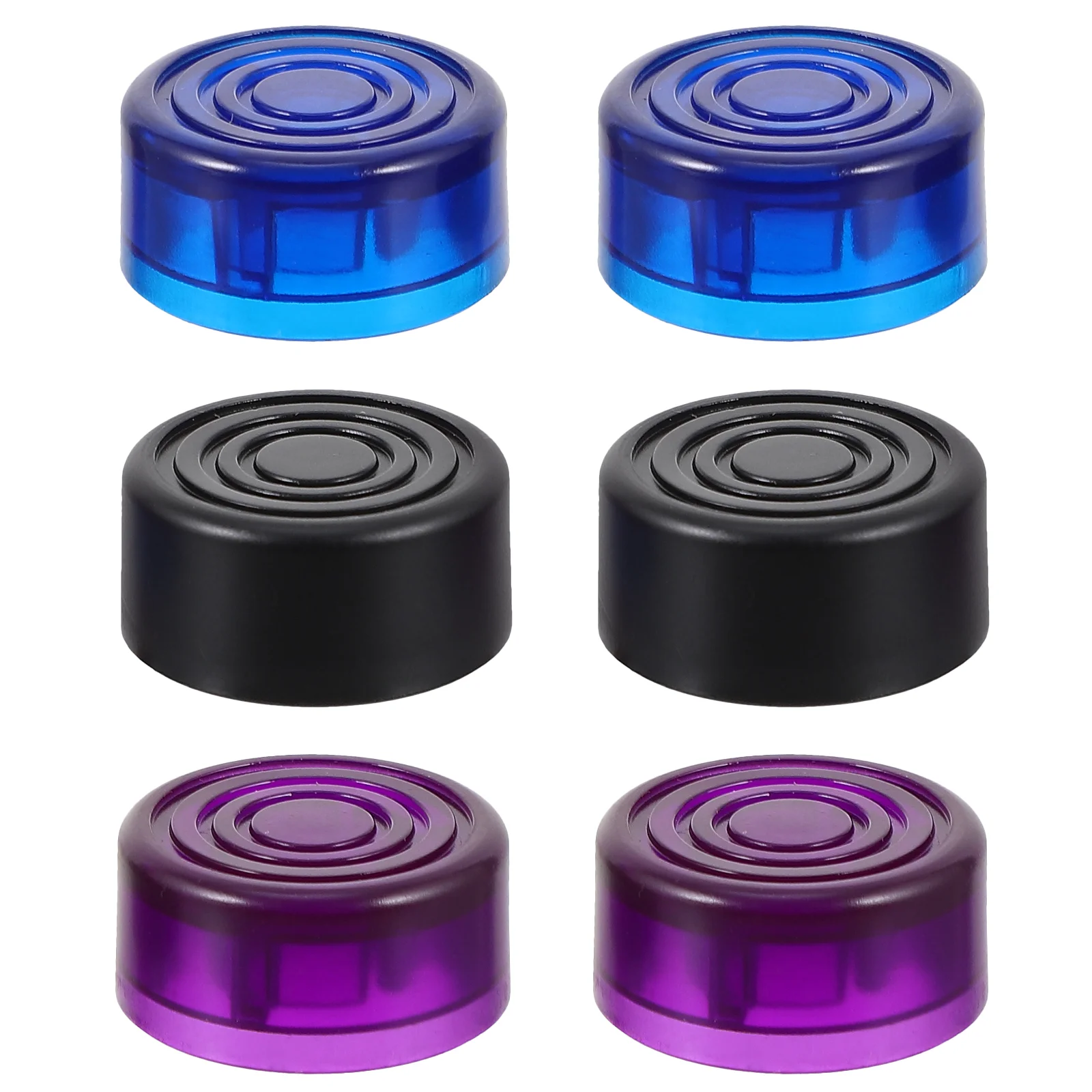 

6 Pcs Guitar Effect Caps Knob Effector Accessories Foot Nail Pedal Topper Plastic