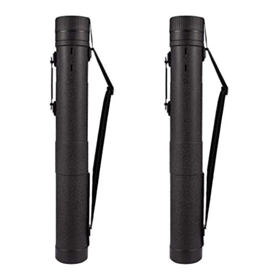 

2-Pack Extendable Poster Tubes Exp from 30.5" to 49" with Shoulder Strap Hle Carry Documents prints Drawings and Art Portable D