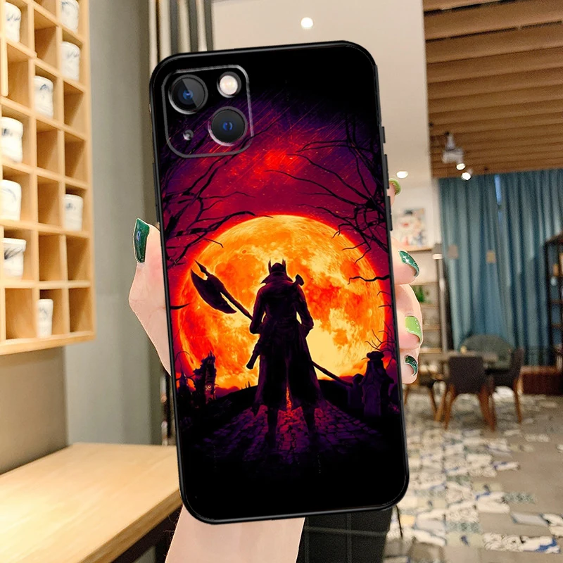 Bloodborne Dark Souls Phone Case For iPhone 11 12 13 14 15 16 Pro MAX 12 13 Mini X XR XS Max Plus Cover Coque