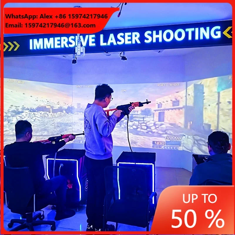 AR Immersive Shooting Interactive Projection Wall Game Projector Shooting Game Virtual Shooting Simulator For Indoor Playground