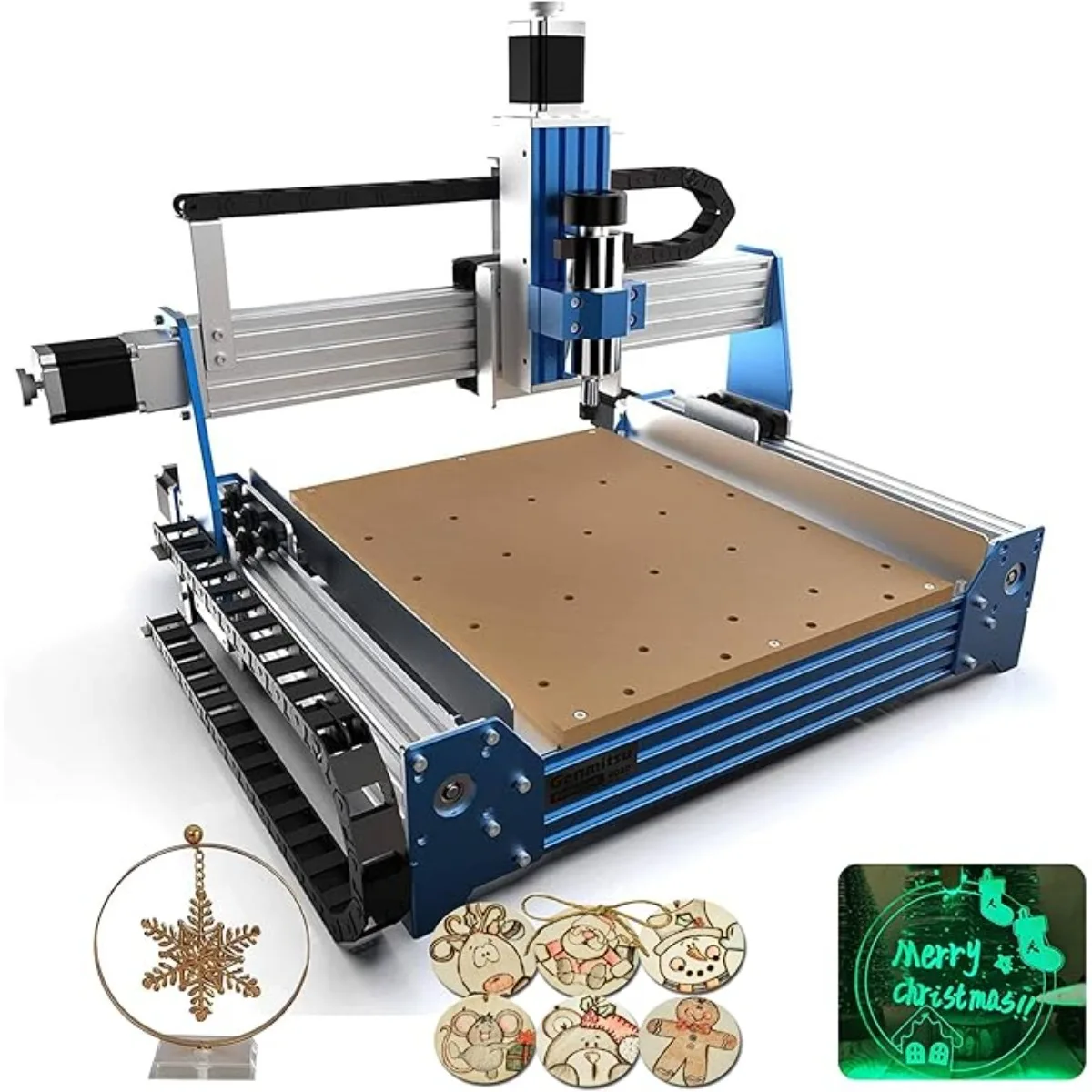 CNC Router Machine 4030 for Wood Metal Acrylic MDF Carving Arts Crafts DIY Design, 3 Axis Milling Cutting Engraving Machine