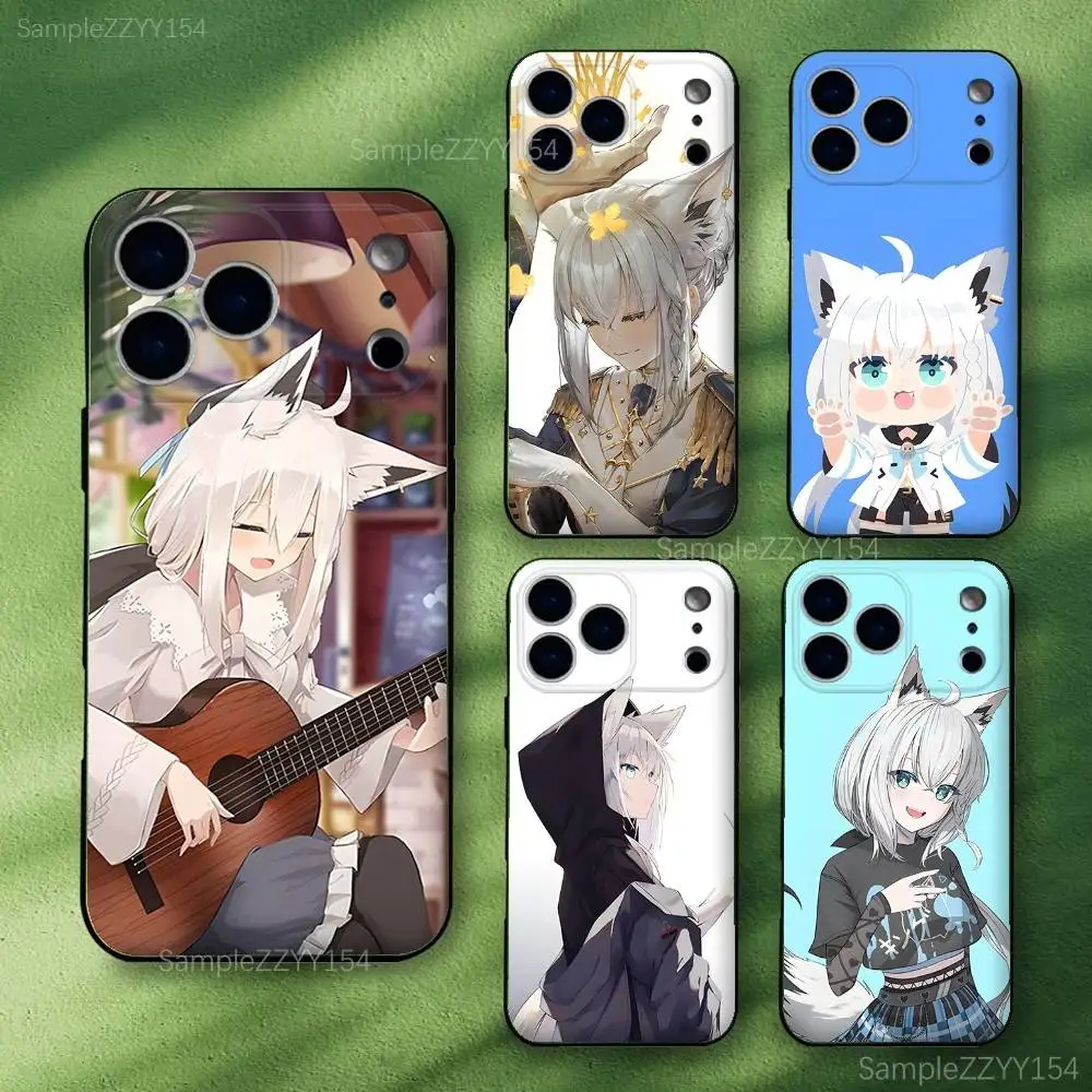 

Shirakami Fubuki H-Hololivo Phone Case For iPhone 15,16,17,13,14,11,12,Pro,Max,Plus,E,Air,Mini Shockproof Soft Cover Fundas