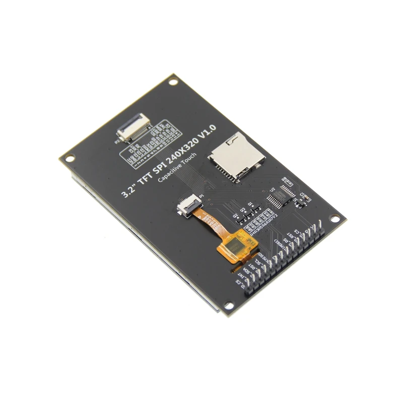 Imagem -03 - Tft Lcd Capacitivo Touch Screen Display Module Spi Porta Serial Preto Ips Versão 3.2 240x320