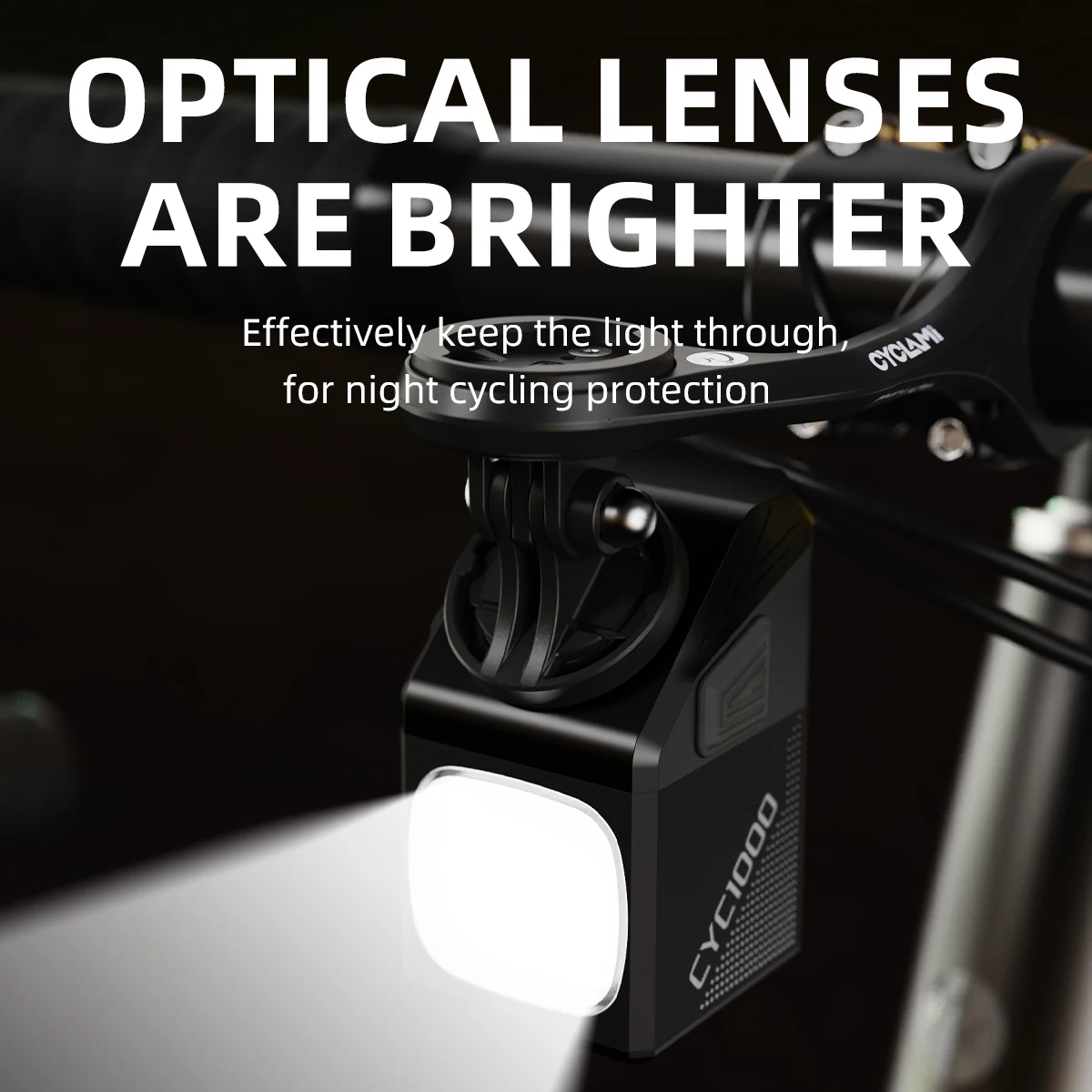 

CYCLAMI Bike Light Wireless Remote Cycling Light 1000 Lumen Waterproof Hanging Bicycle Headlight High Bright Flashlight