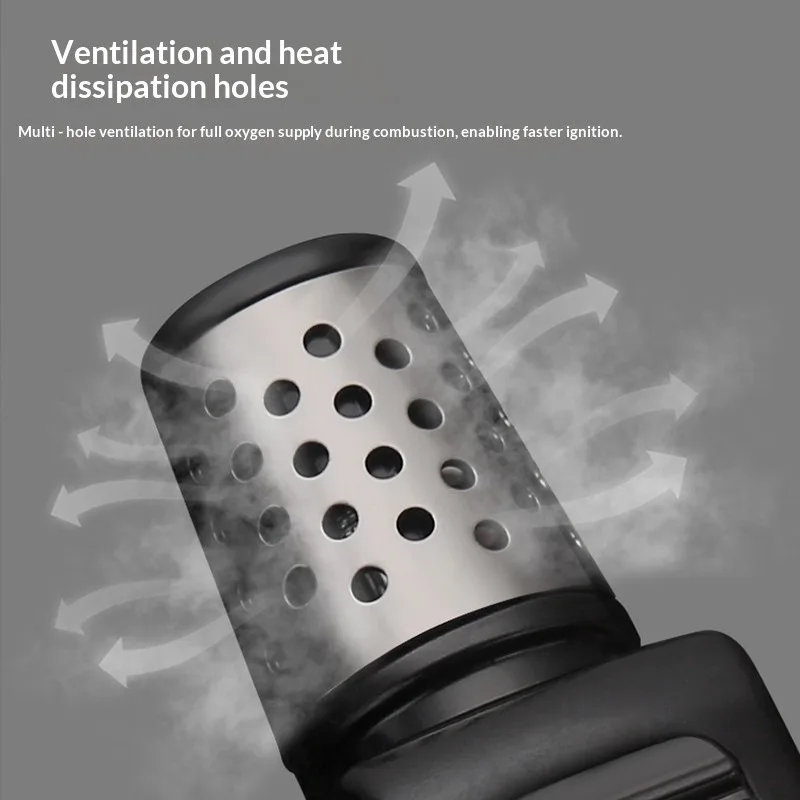 American style light luxury Qingxuan outdoor portable high-value new windproof inflatable cigar classic butane igniter