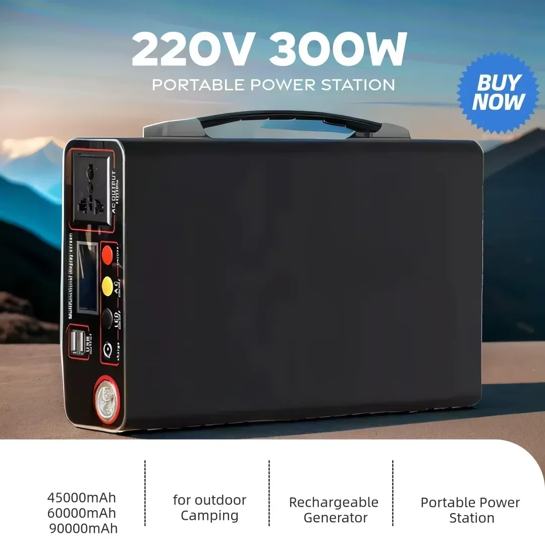 Hot Sale Portable Power Station 220V 300W Outdoor PowerBank 90000mAh Home Camping Lifepo4 Electric System Rechargeable Generator