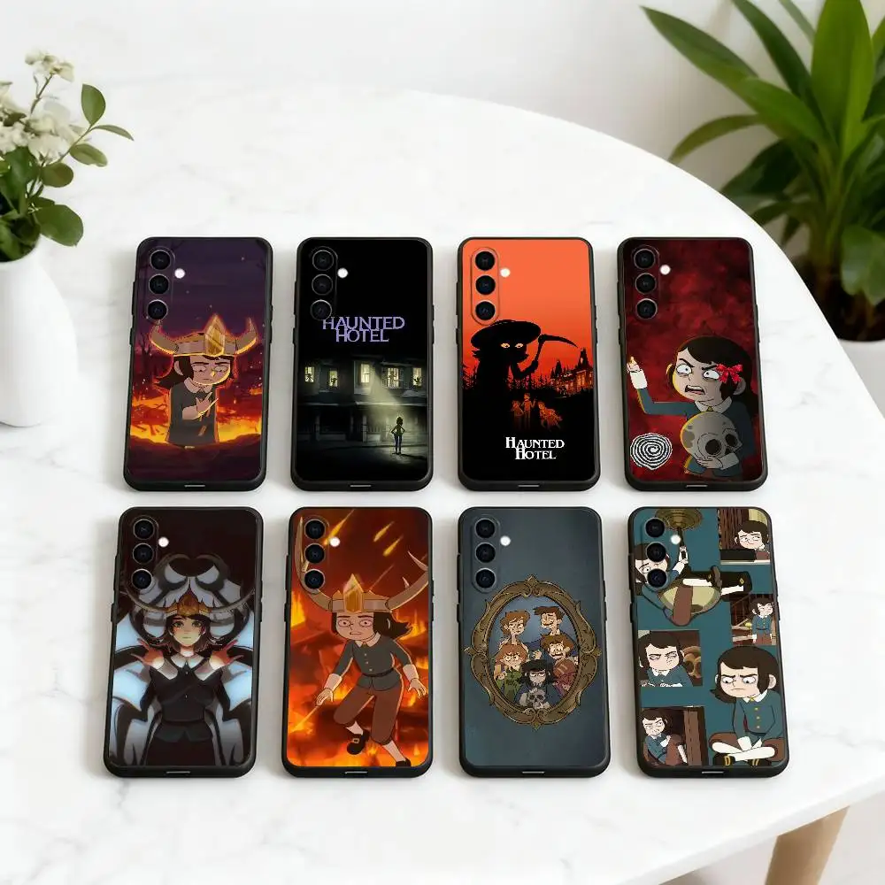 

H-Haunted H-Hotel A-Abaddon-es Phone Case For Samsung Galaxy A73,A72,A71,A70,A53,A52,A51,Others Soft Black Cover