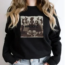 Vintage Girl Will Be Girl Witch Sweatshirt Fun Witch Sweatshirt Halloween Women Plus Size Hoodie Jumper Voodoo Hoodie