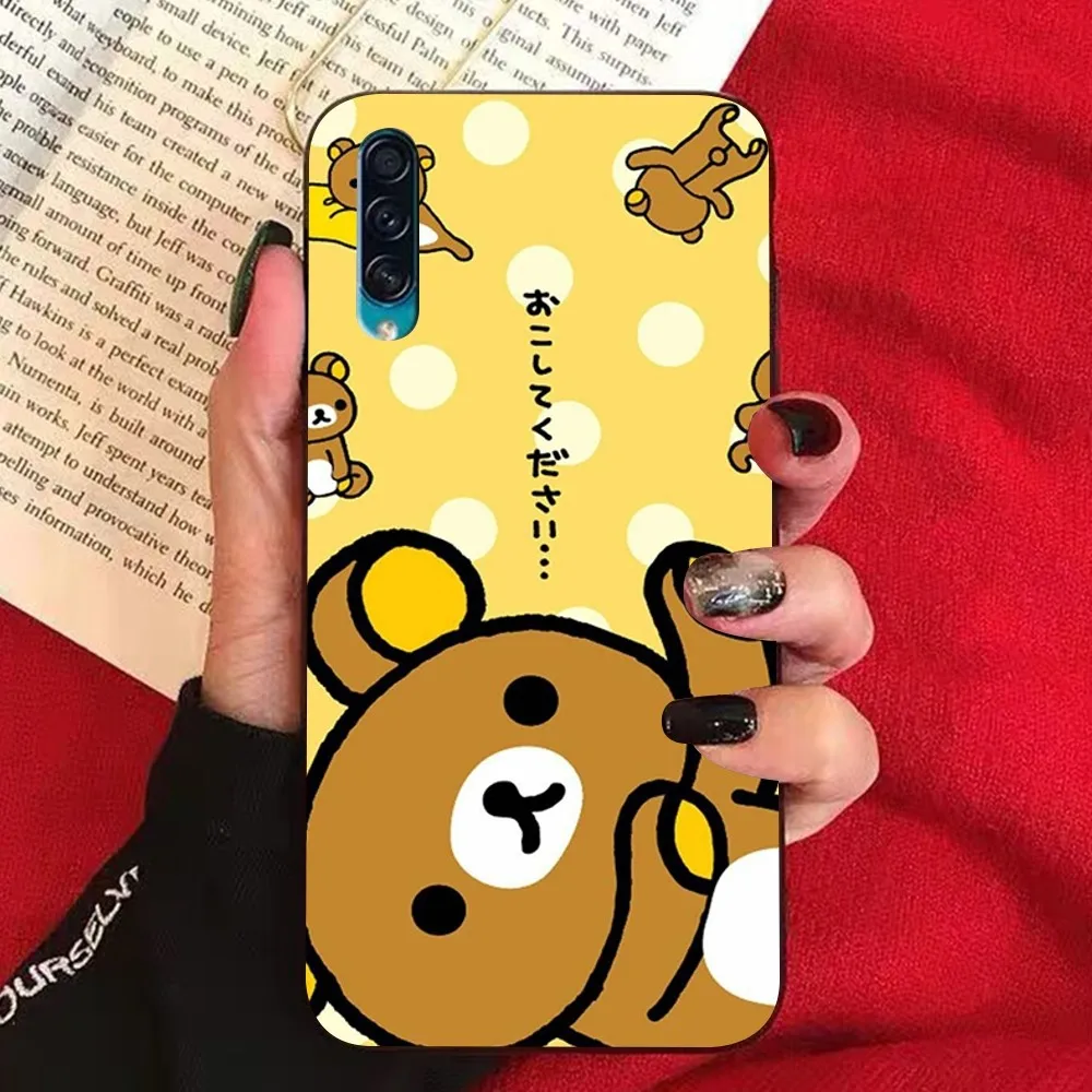 Cute R-Rilakkuma Phone Case For Samsung A 10 11 12 13 20 21 22 30 31 32 40 51 52 53 70 71 72 73 91 13 Shell