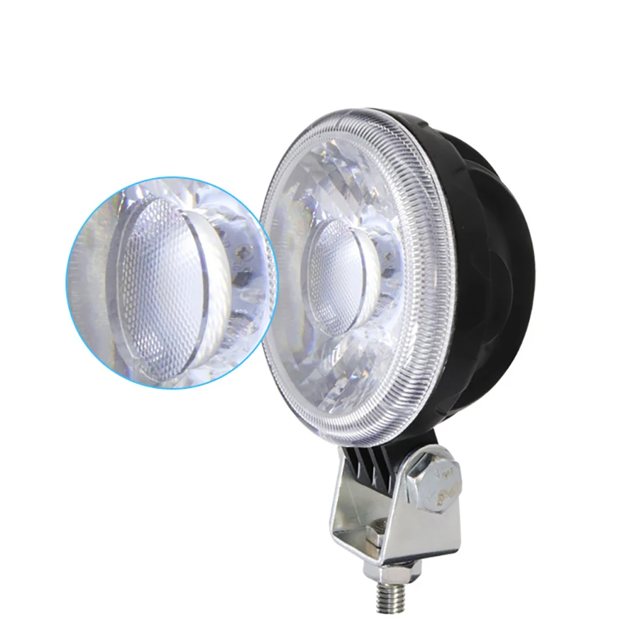 1 Piece 3inch Round Led Work Light COB 12W Waterproof for Offroad Trucks Forklift Heavy-duty Dump Truck Motorcycle 10V~60V DC