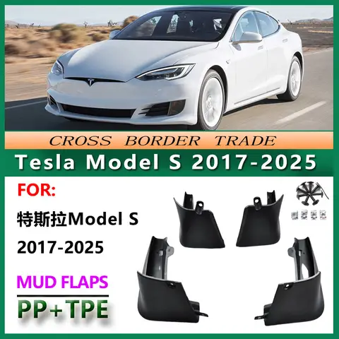 Tesla 2016-23 모델 s 자동차 타이어 및 머드 가드 용 Tesla 액세서리 재장착 제품