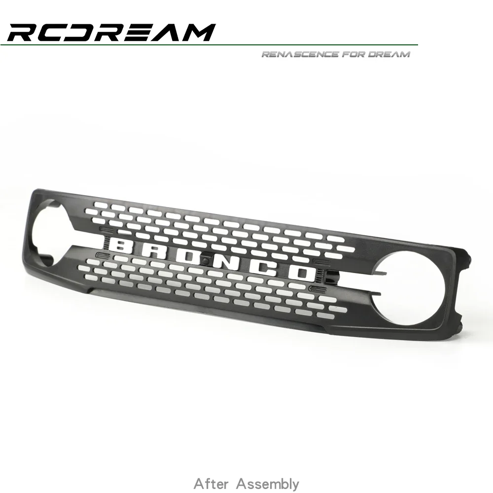 Rcdream Front Grille Mask #a For 1/10 Rc Crawler Car Traxas Trx4 New Bronco Body Upgrade Option Parts #b6a1-w B6a1-b