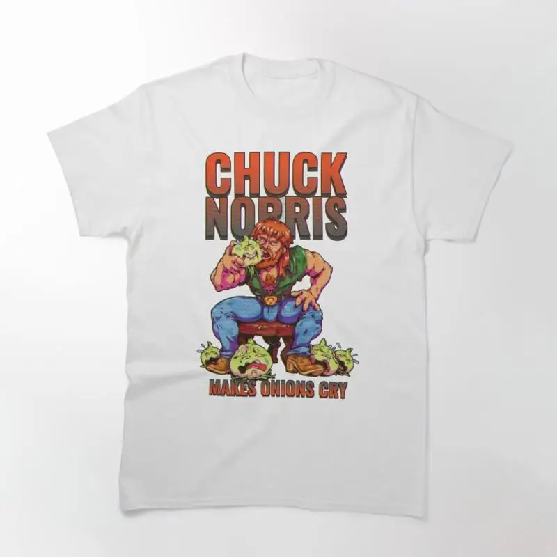 Chuck Norris Makes Onions Cry VHS Retro Version Classic T-Shirt