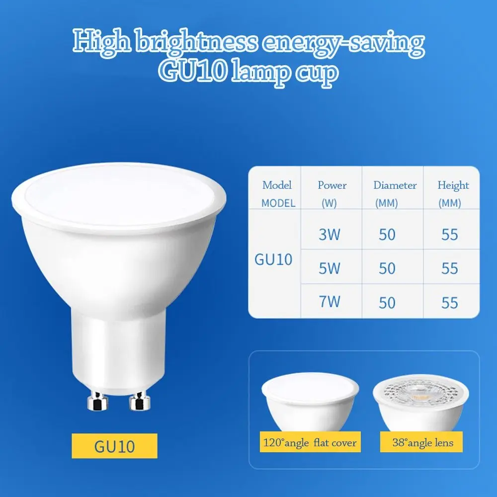 NEW COB Lens Super Bright Spot Light Built-In Light GU10 LED Bulbs Track Lamp