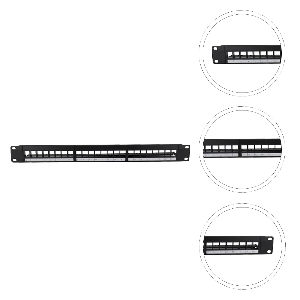 

Cable Strain Relief Rack Network Patch Rack-Mount Frame Panel Metal Module Supply