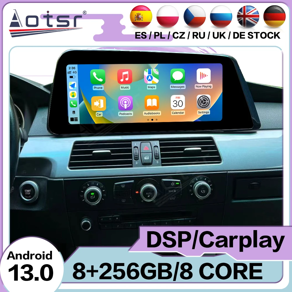 

Upgrade 12.3' For BMW 5 Series E60 2003~2012 Android Auto Multimedia Car Radio GPS Navigation Audio Stereo IPS Screen Head Unit