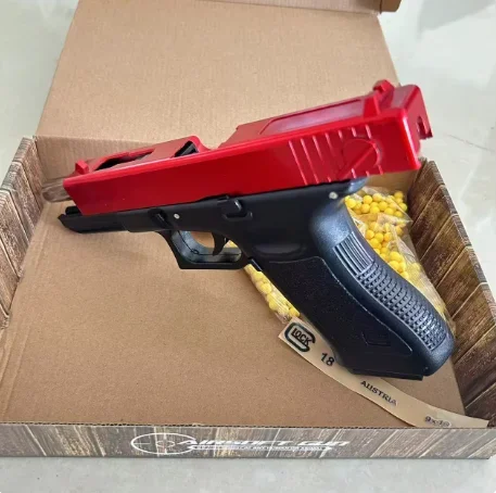 Twite G18 pistola de juguete libre de puntería, modelo de aleación de aspecto desmontable, colección de Color, regalos de cumpleaños impresionantes para niños