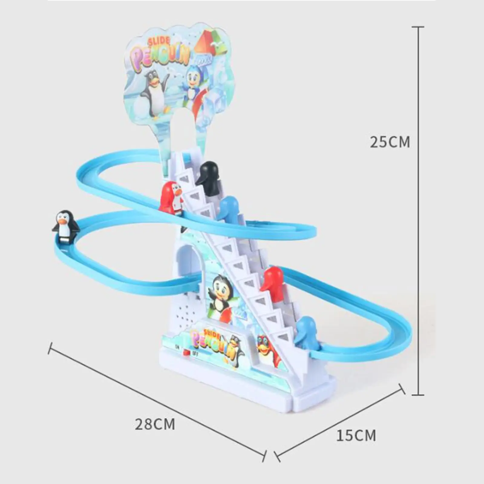 펭귄 슬라이드 계단 실내 장난감 롤러 코스터, 소년 소녀용